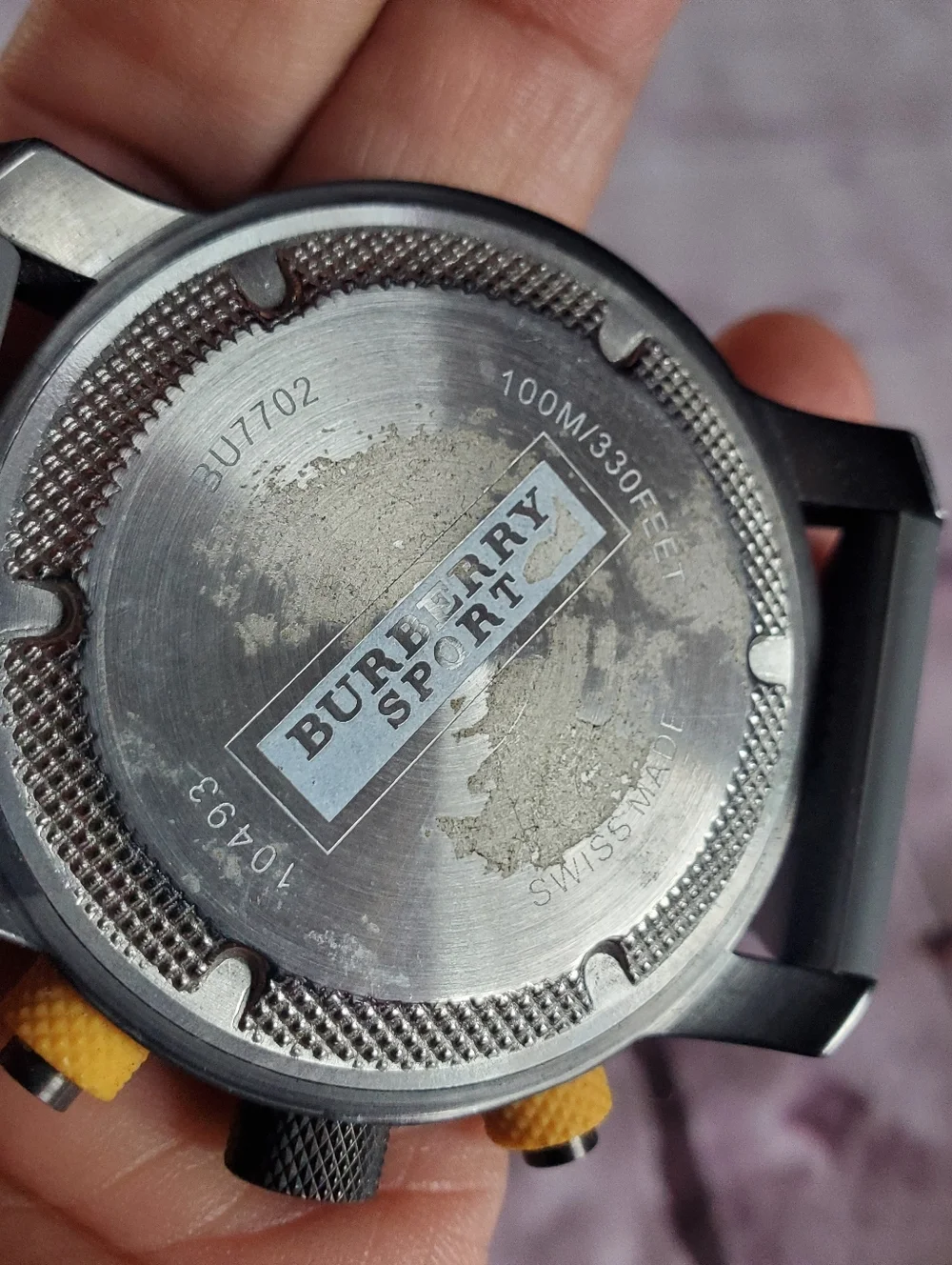 Burberry Sport Endurance Chronograph Watch Gray. For Parts - Picture 8 of 11